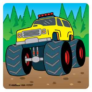 Monster Trucks Asst. Stickers