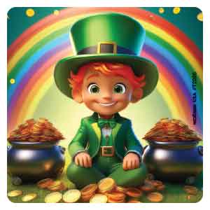 Lucky Leprechauns Asst. Stickers