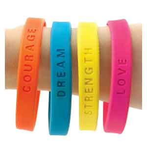 Neon Sayings Wristband Bracelets