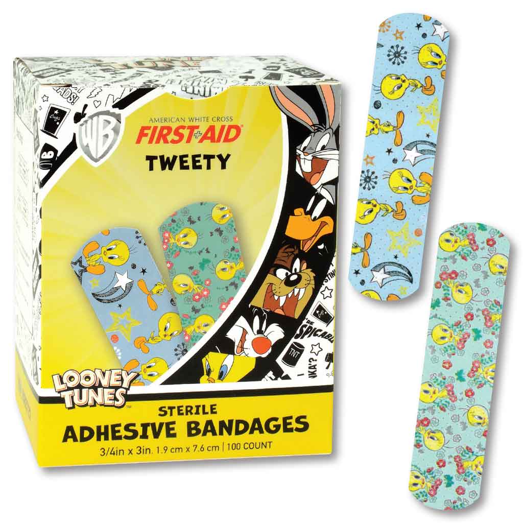 Tweety Flowers Character Bandages