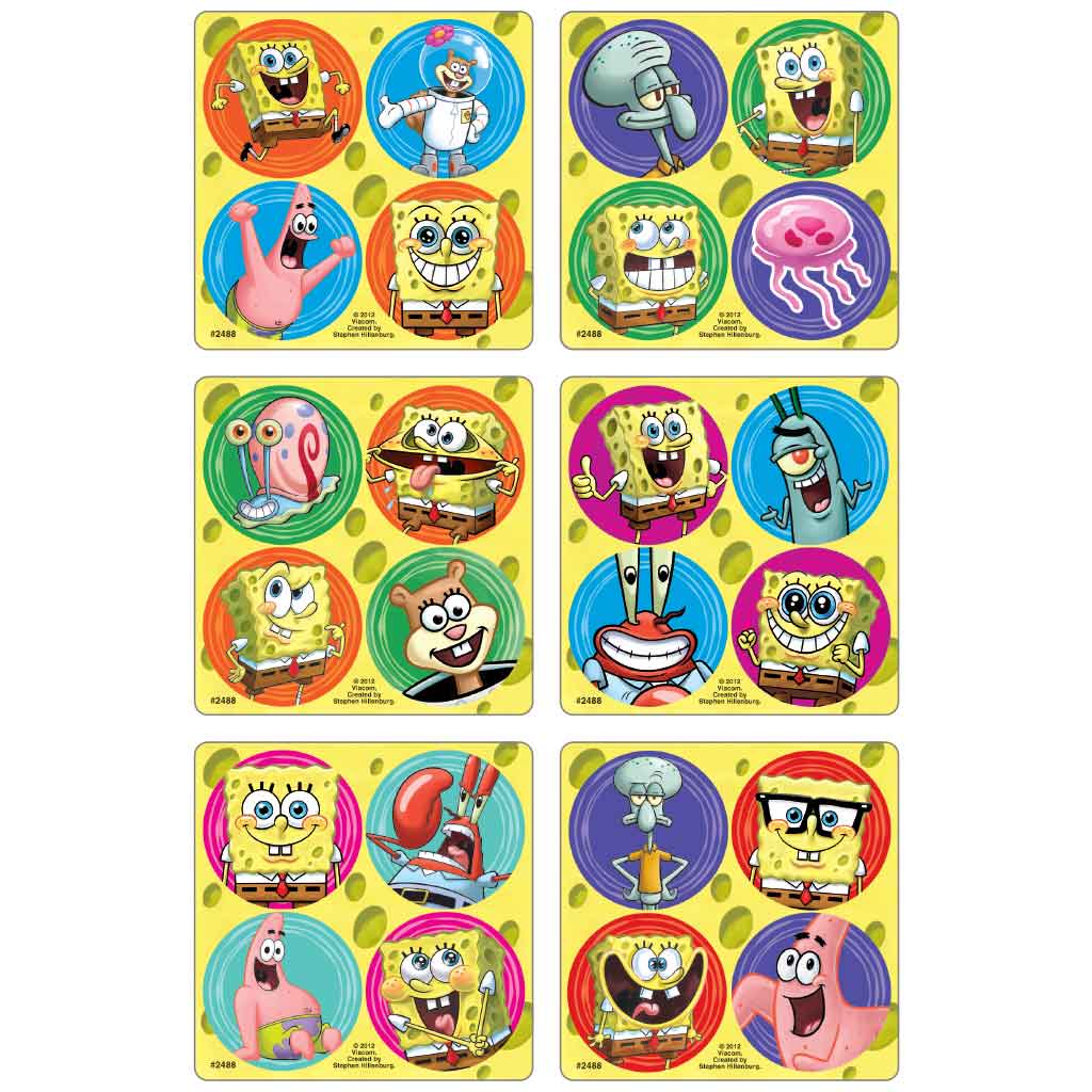 SpongeBob MiniBadges Stickers