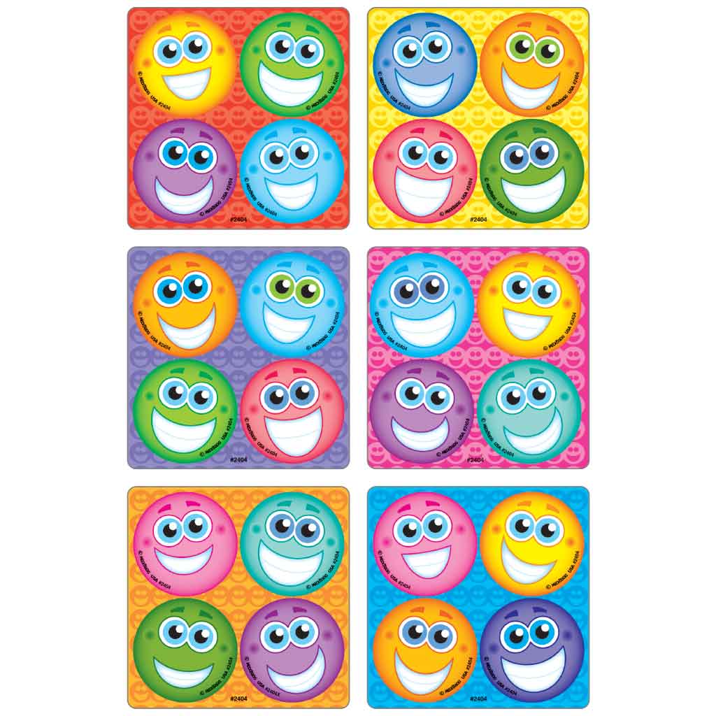 Smiley Face MiniBadges™ Stickers