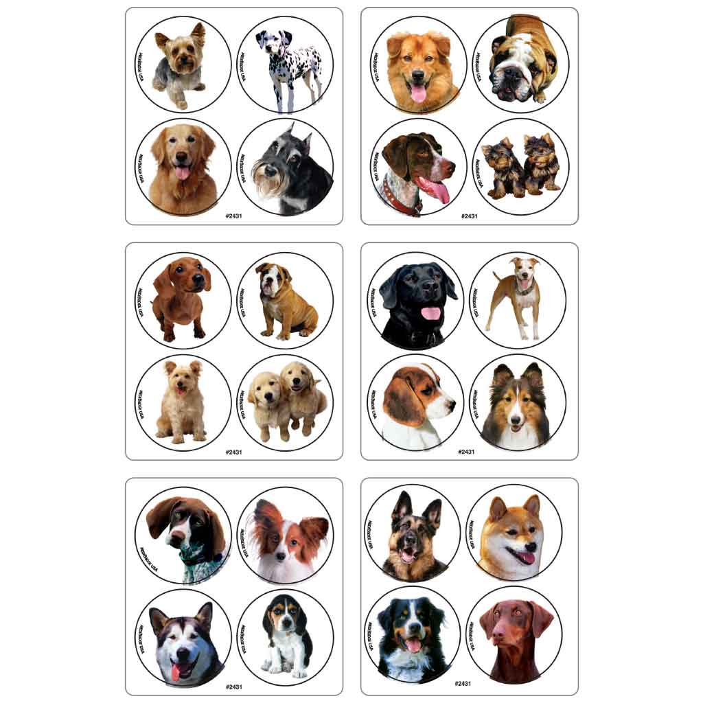 Dog Photo MiniBadges Stickers