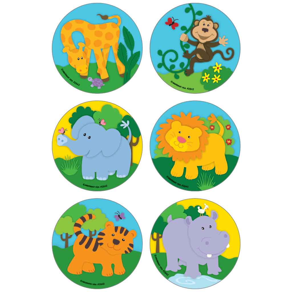 Baby Zoo Animals Asst. Stickers