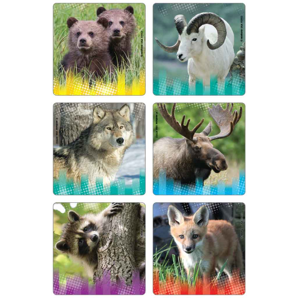 Wildlife Photos Asst. Stickers