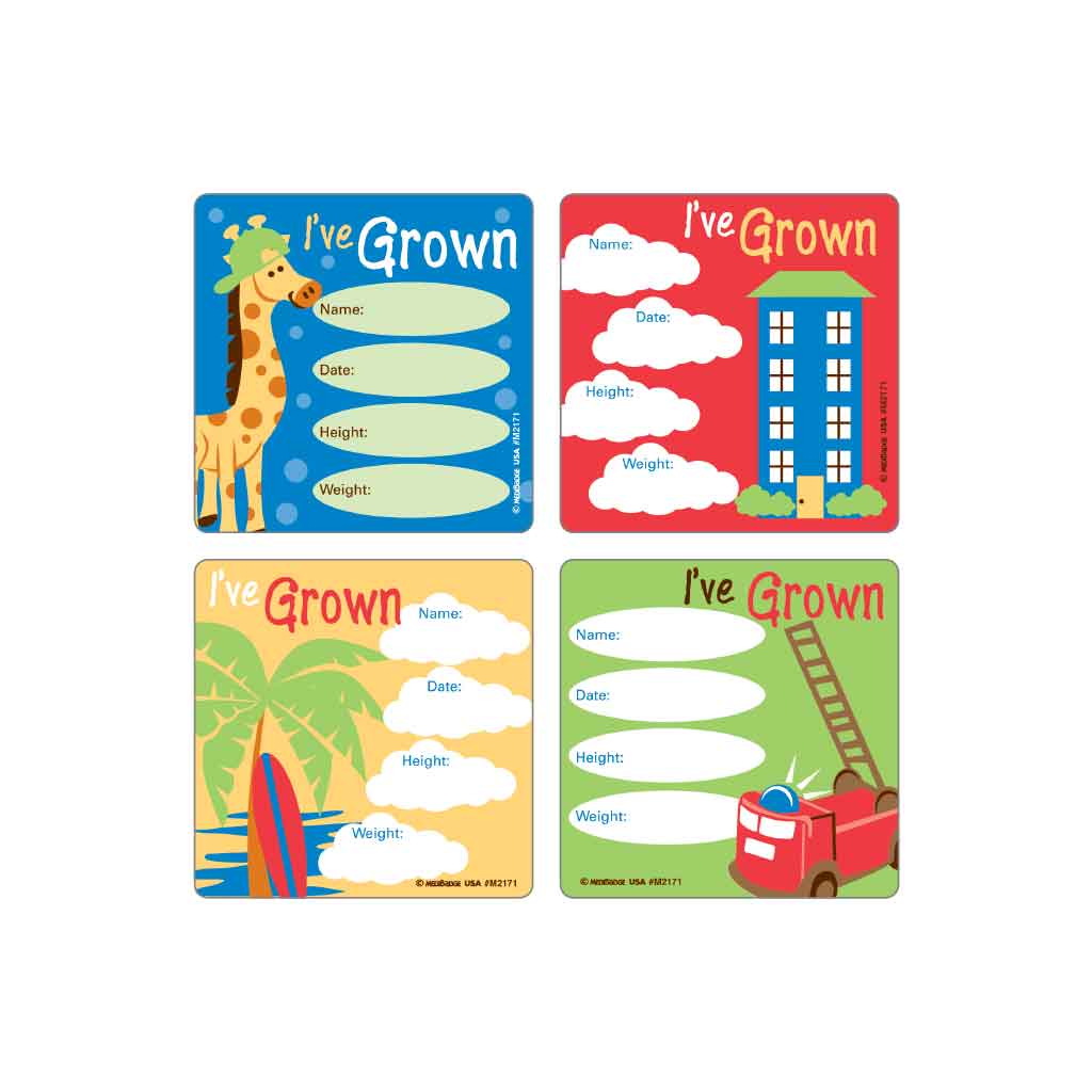 I've Grown - Boys Asst. Stickers