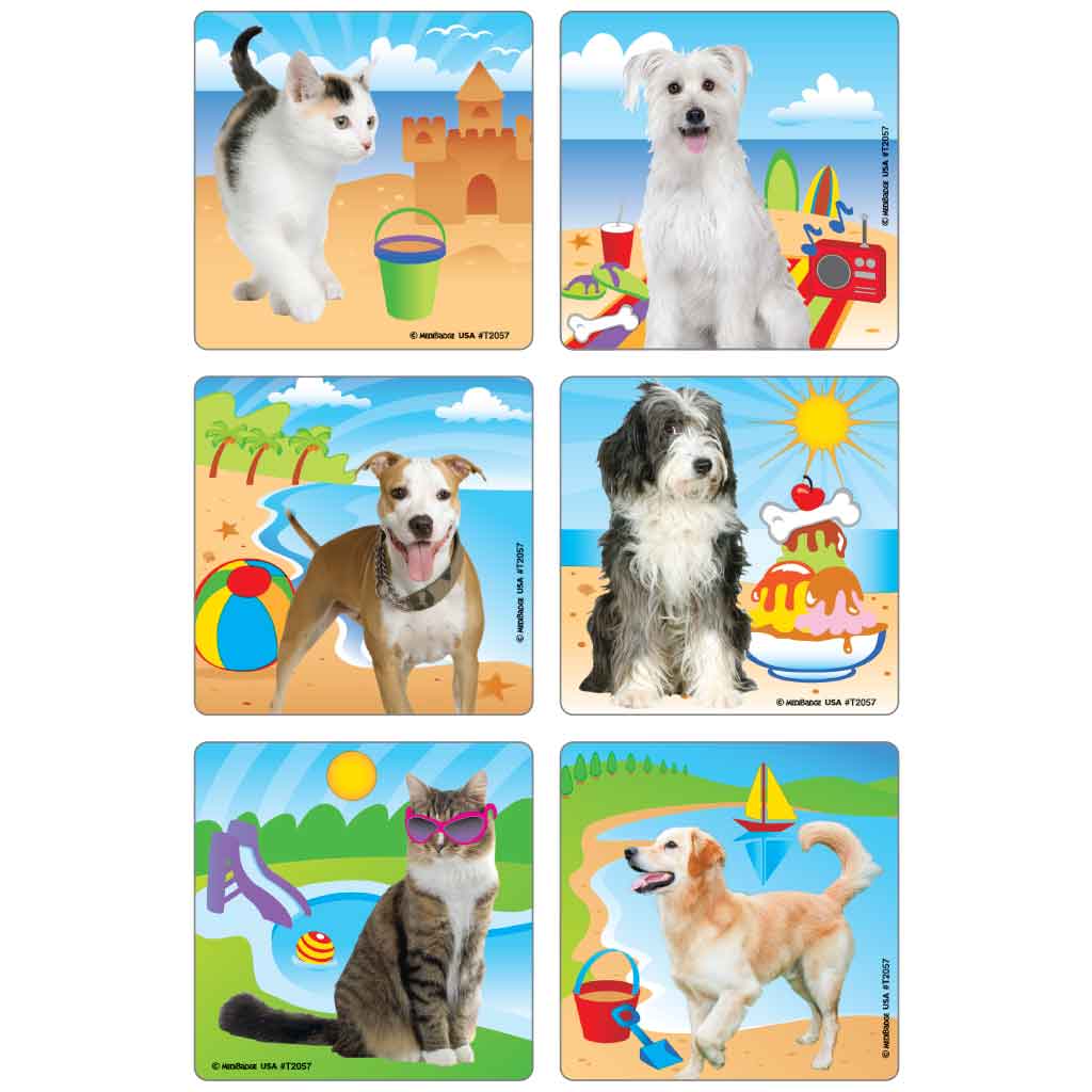 Summer Fun Pets Asst. Stickers