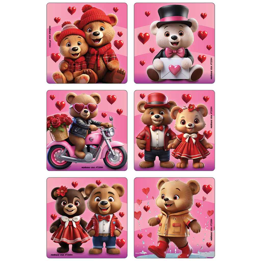 Luv-A-Bear Asst. Stickers