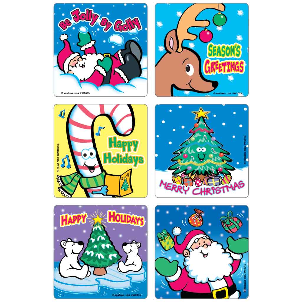 Happy Holidays Asst. Stickers