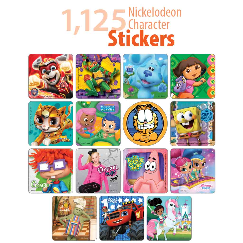 Nickelodeon Character Sticker Sampler Stickers