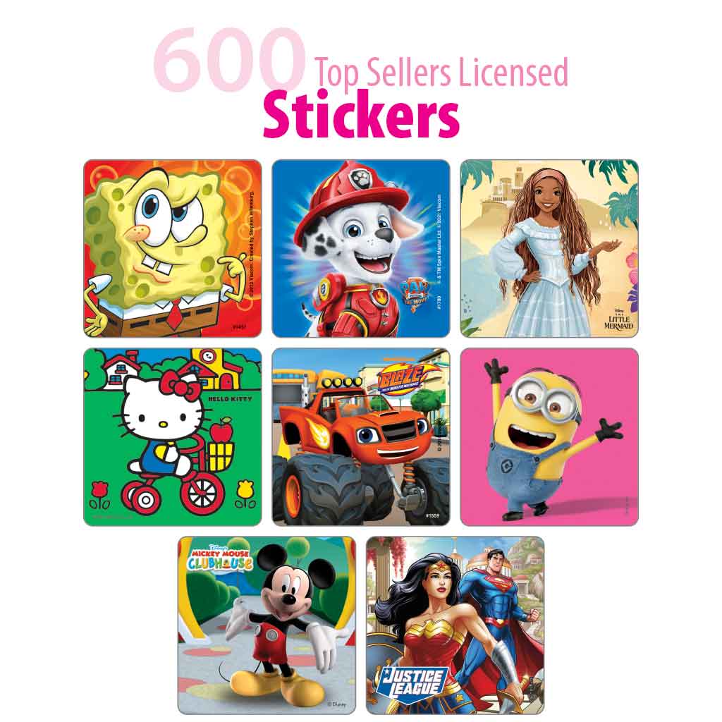 Top Sellers Licensed Sticker Sampler