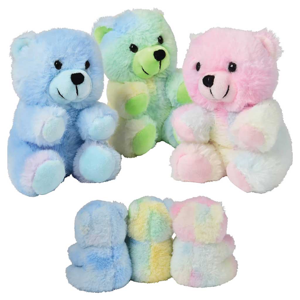 Plush Rainbow Swirl Bears