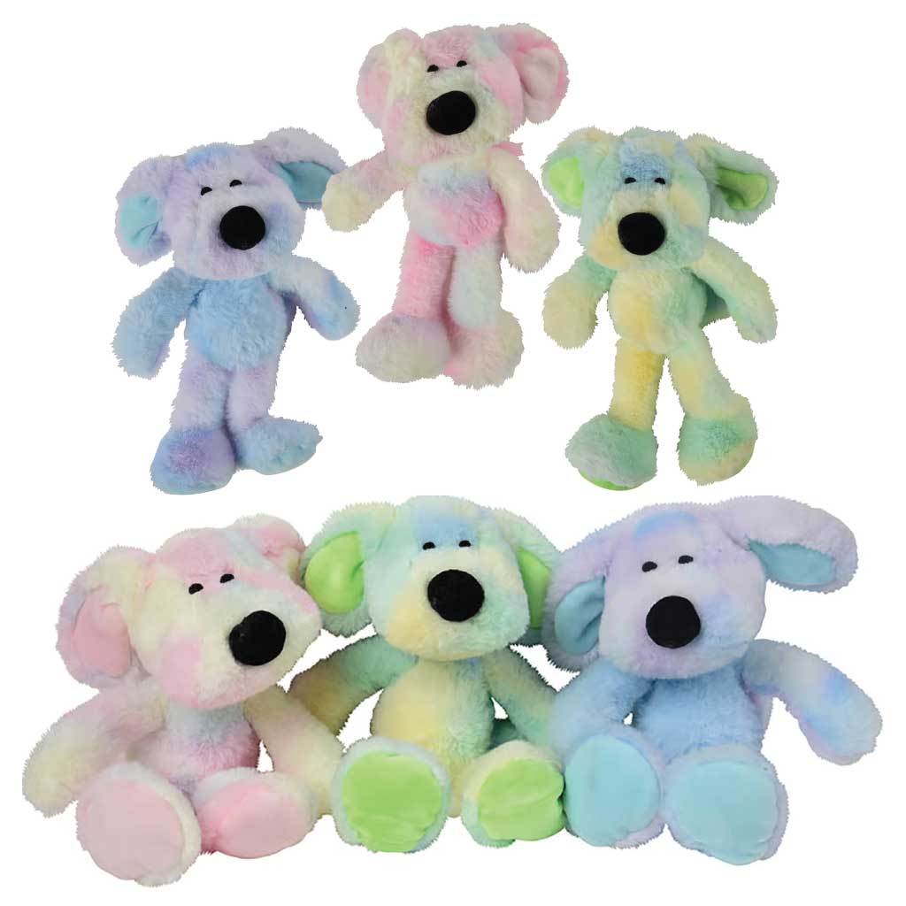 Plush Rainbow Swirl Dogs