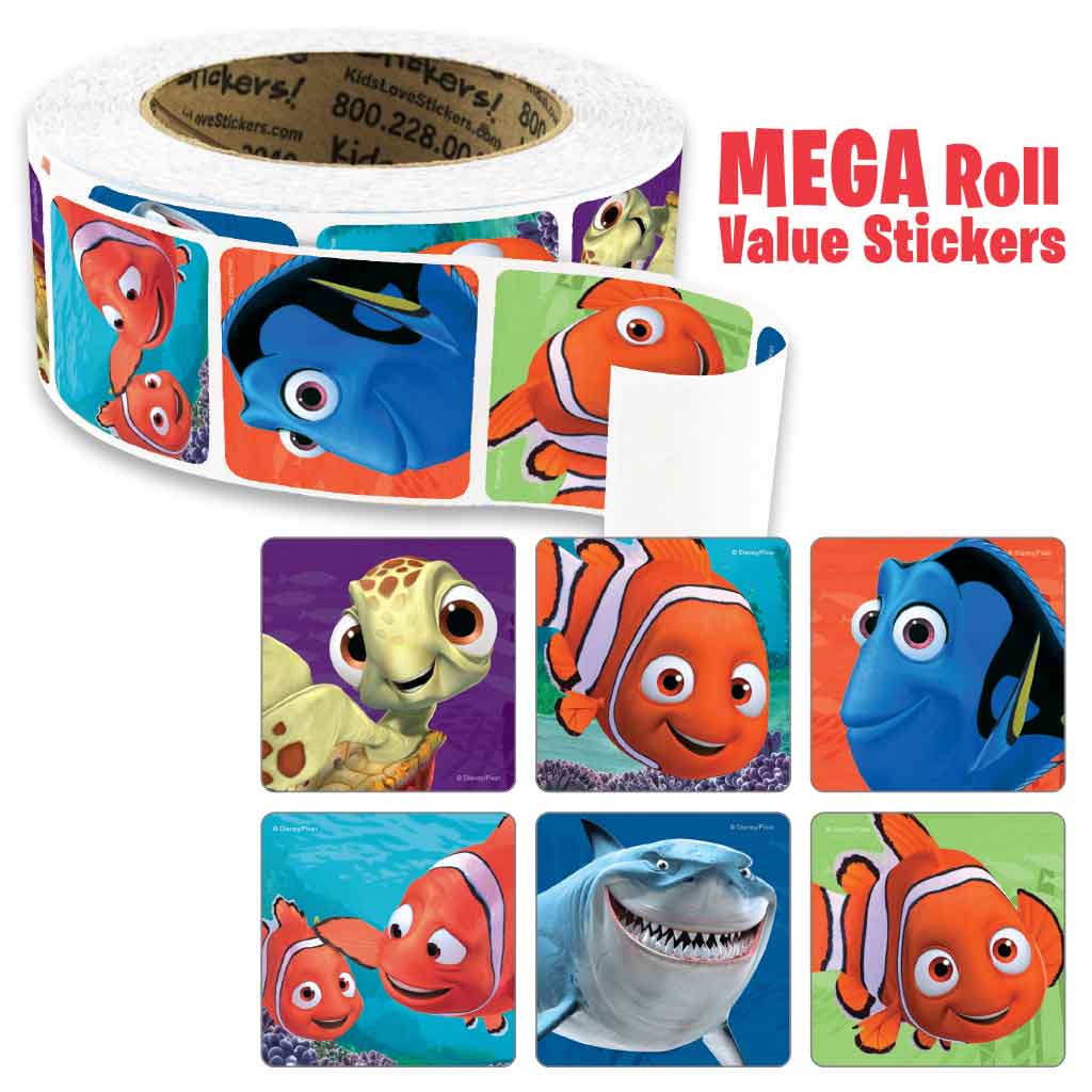 Finding Nemo Mega Roll Value Stickers