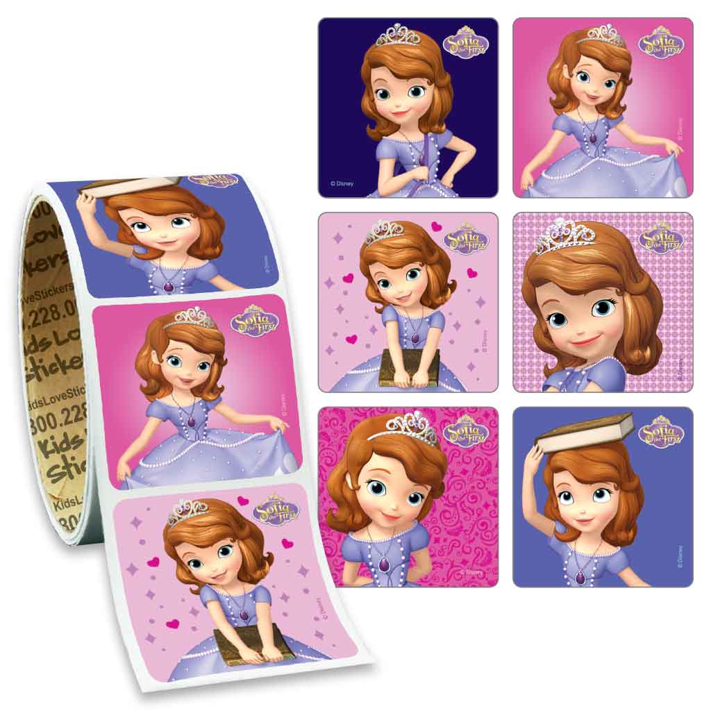 Sofia The First Value Stickers - Roll