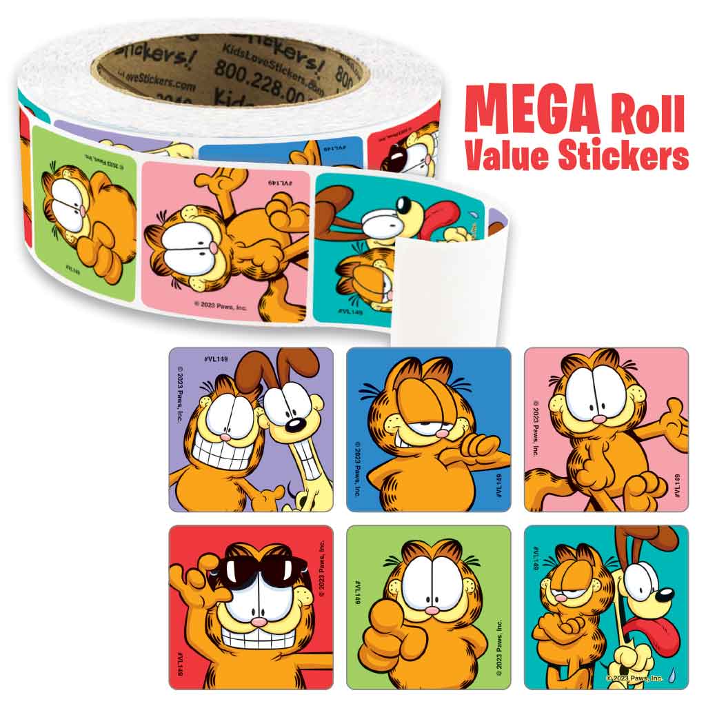 SpongeBob Faces Mega Roll Value Stickers