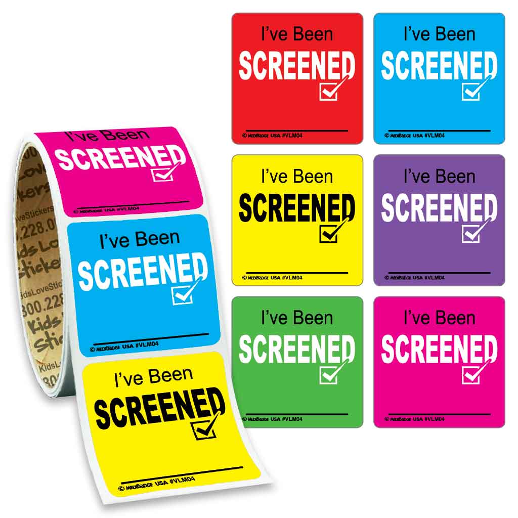 I've Been Screened Value Stickers™ - Roll