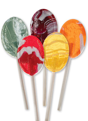 Dr. John's Candies Sugarless Creme Swirl Lollipops