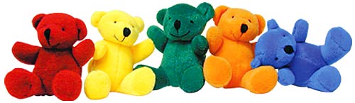 Rainbow Plush Bears