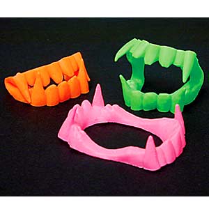 Neon Vampire Teeth Toys