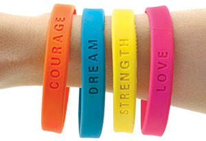 Neon Sayings Wristband Bracelets