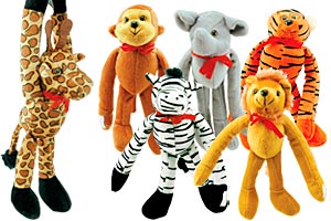 Plush Hanging Zoo Animal Toys