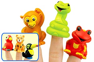 Rainforest Finger Puppets Toys