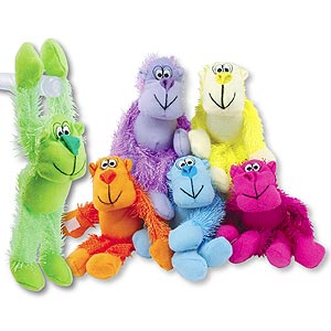 Plush Hanging Neon Fluff Gorillas