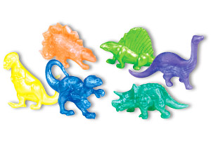 Pearlized Squishy Dinosaurs