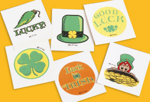 St. Pat's Glitter Tattoos